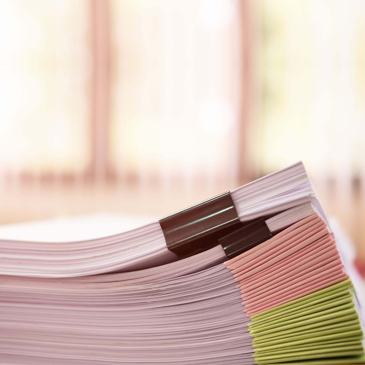 Stack of paperwork